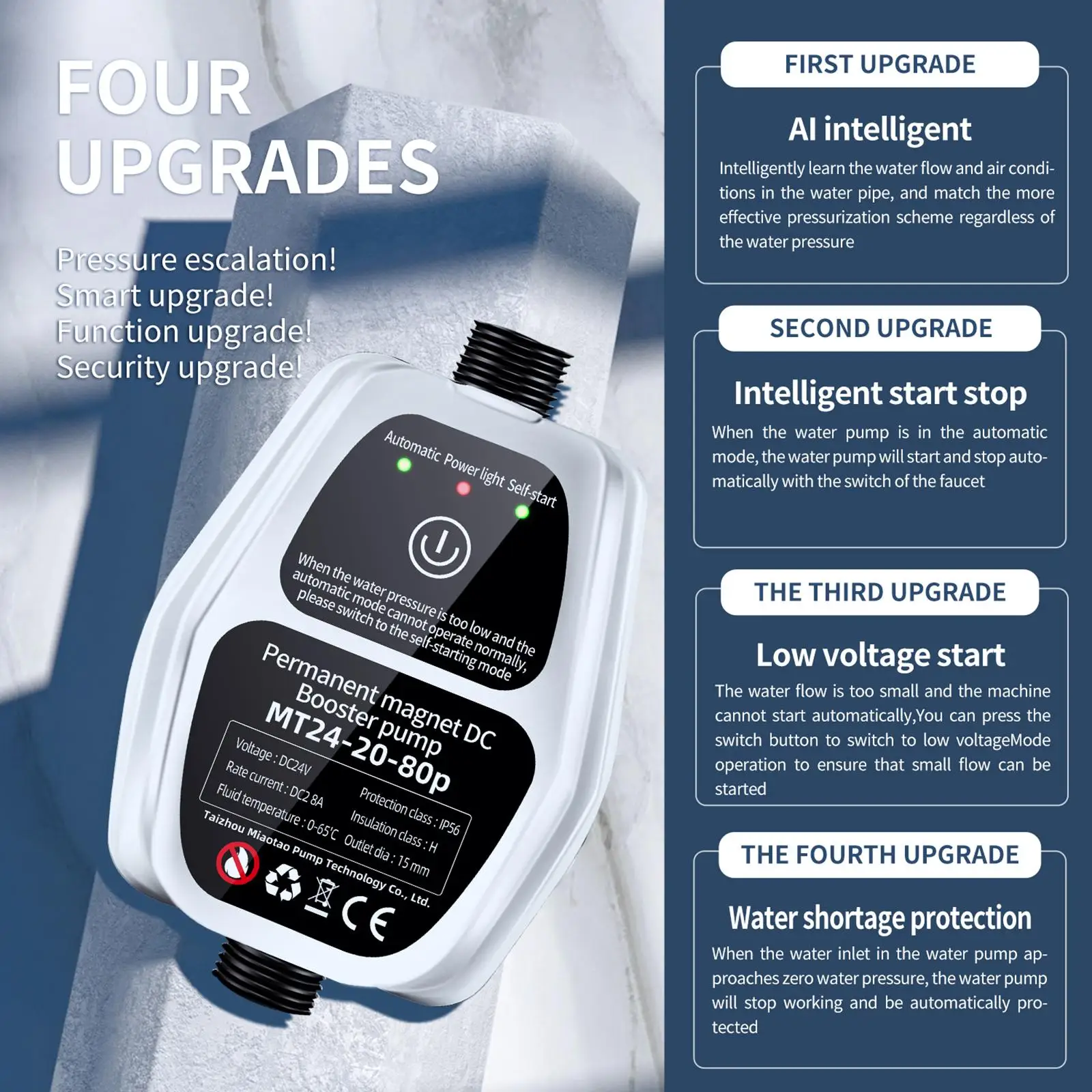 Household Water Pressure Pump Automatic Silent Controller Home Garden Shower
Household Water Pressure Pump Automatic Silent Controller Home Garden Shower