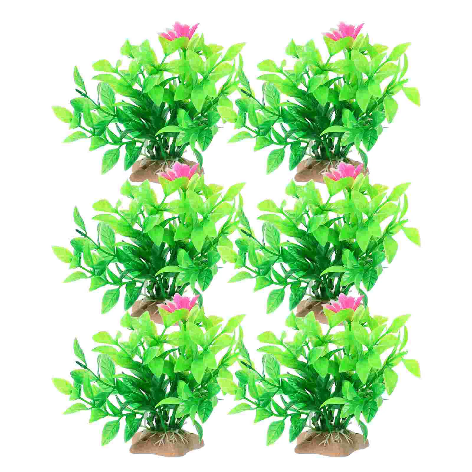 6 Pcs Aquarium Simulated Aquatic Plants Fish Tank Foreground Accessories Plastic
6 Pcs Aquarium Simulated Aquatic Plants Fish Tank Foreground Accessories Plastic