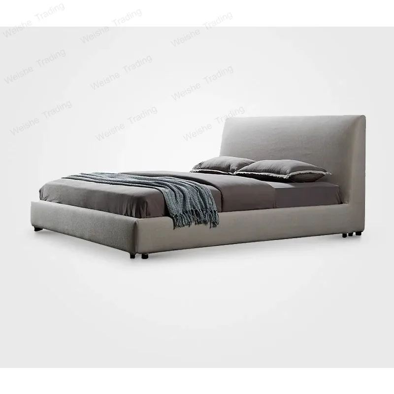 Italian minimalist fabric bed, 1.8m master bedroom, double bed, high-end furniture
Italian minimalist fabric bed, 1.8m master bedroom, double bed, high-end furniture