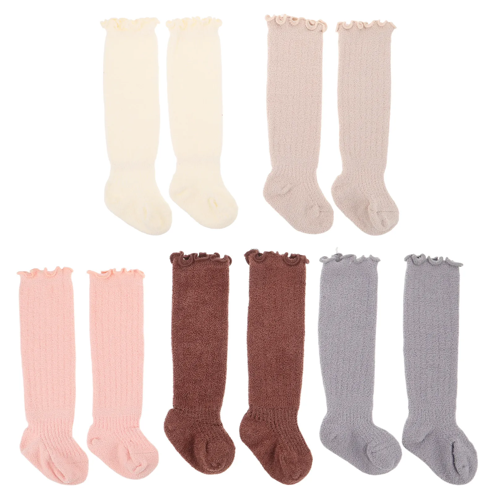 5Pairs Infant Knee High Socks Ruffled Edge Warm Thick Fleece Lining Winter Stockings Baby Girl Newborn 6-12 Months Long Socks
5Pairs Infant Knee High Socks Ruffled Edge Warm Thick Fleece Lining Winter Stockings Baby Girl Newborn 6-12 Months Long Socks