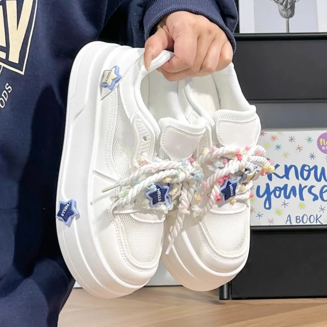 Women 2026 Spring Summer Mesh White Sneakers Women Platform Casual Shoes Breathable Fashion Ins Trend Skate Shoes Thick Sole
Women 2026 Spring Summer Mesh White Sneakers Women Platform Casual Shoes Breathable Fashion Ins Trend Skate Shoes Thick Sole