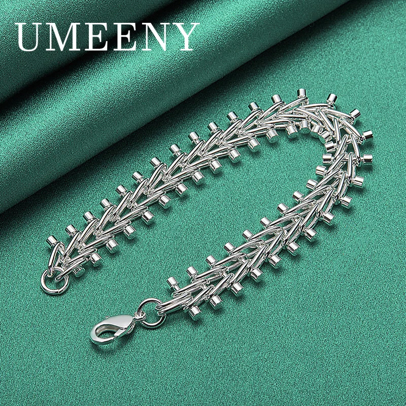 925 Sterling Silver 8 Inch Women's Delicate Simple Geometric Bracelet Gift Wedding Fashion
925 Sterling Silver 8 Inch Women's Delicate Simple Geometric Bracelet Gift Wedding Fashion