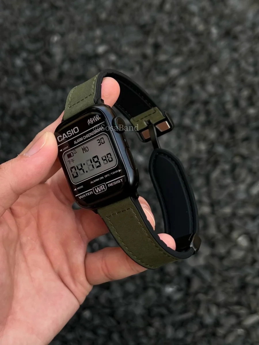 Текстурированный кожаный магнитный ремешок SosaBand в стиле ретро для Apple Watch S10AppleWatch789iwatch
Текстурированный кожаный магнитный ремешок SosaBand в стиле ретро для Apple Watch S10AppleWatch789iwatch