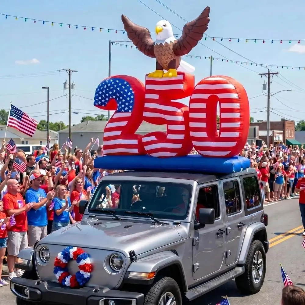 American Revolution 250th Anniversary Inflatable with LED Lights, Patriotic Bald Eagle for Independence Day Parades and Outdoor
American Revolution 250th Anniversary Inflatable with LED Lights, Patriotic Bald Eagle for Independence Day Parades and Outdoor