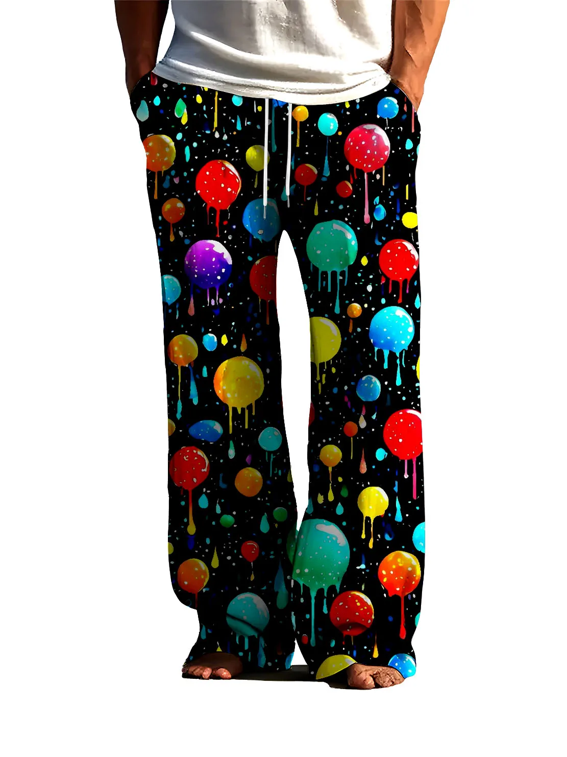 Spring Autumn Men's Street Casual Pants with Balloon Pattern 3D Digital Printing, Quick drying and Non fading Men's Loose Pants
Spring Autumn Men's Street Casual Pants with Balloon Pattern 3D Digital Printing, Quick drying and Non fading Men's Loose Pants
