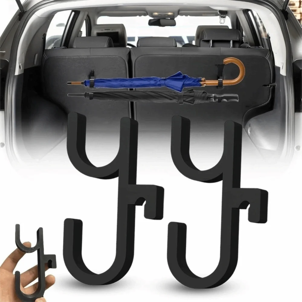 2Pcs Single/Double Hook Car Umbrella Hooks No Drilling Vertical Suspension Car Trunk Hook Anti-tilt
2Pcs Single/Double Hook Car Umbrella Hooks No Drilling Vertical Suspension Car Trunk Hook Anti-tilt