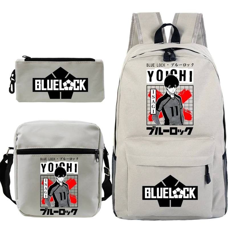 3pcs Anime Blue Lock Backpack Shoulder Bag Pencil Case Set Laptop Back Pack Mochila Student School Book Bag Outdoor Travel Bags
3pcs Anime Blue Lock Backpack Shoulder Bag Pencil Case Set Laptop Back Pack Mochila Student School Book Bag Outdoor Travel Bags