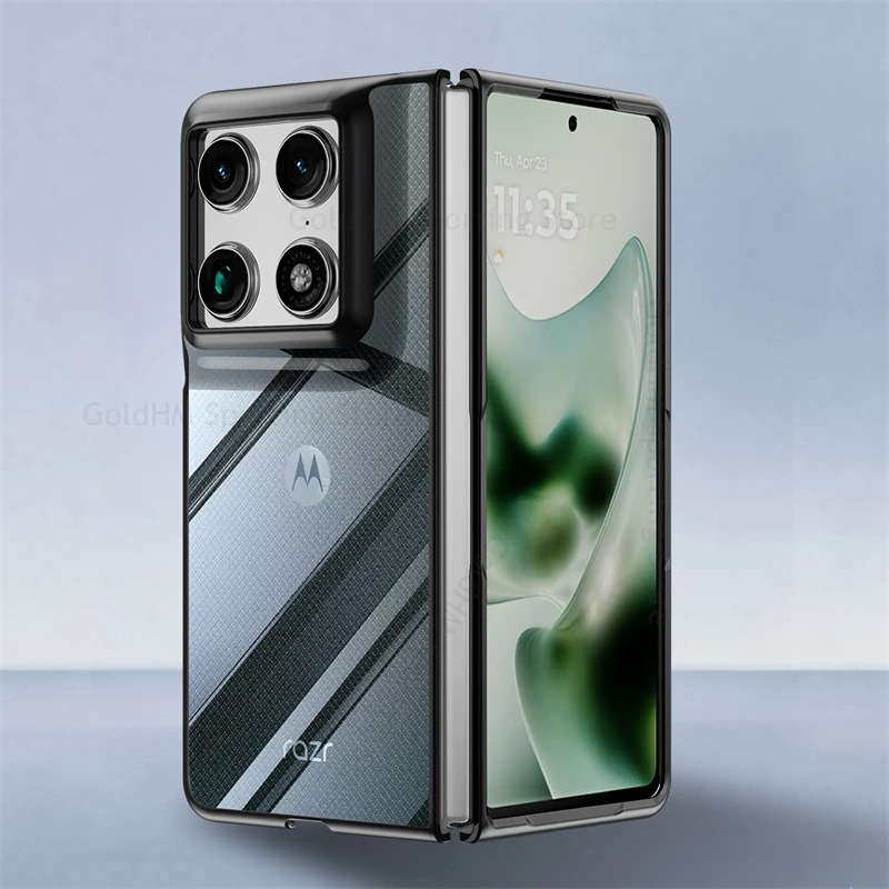 HD Transparent Plating Phone Case For Motorola Razr Fold Electroplated Flip Phone Tough Cover For Moto Razr Fold Shockproof Capa
HD Transparent Plating Phone Case For Motorola Razr Fold Electroplated Flip Phone Tough Cover For Moto Razr Fold Shockproof Capa