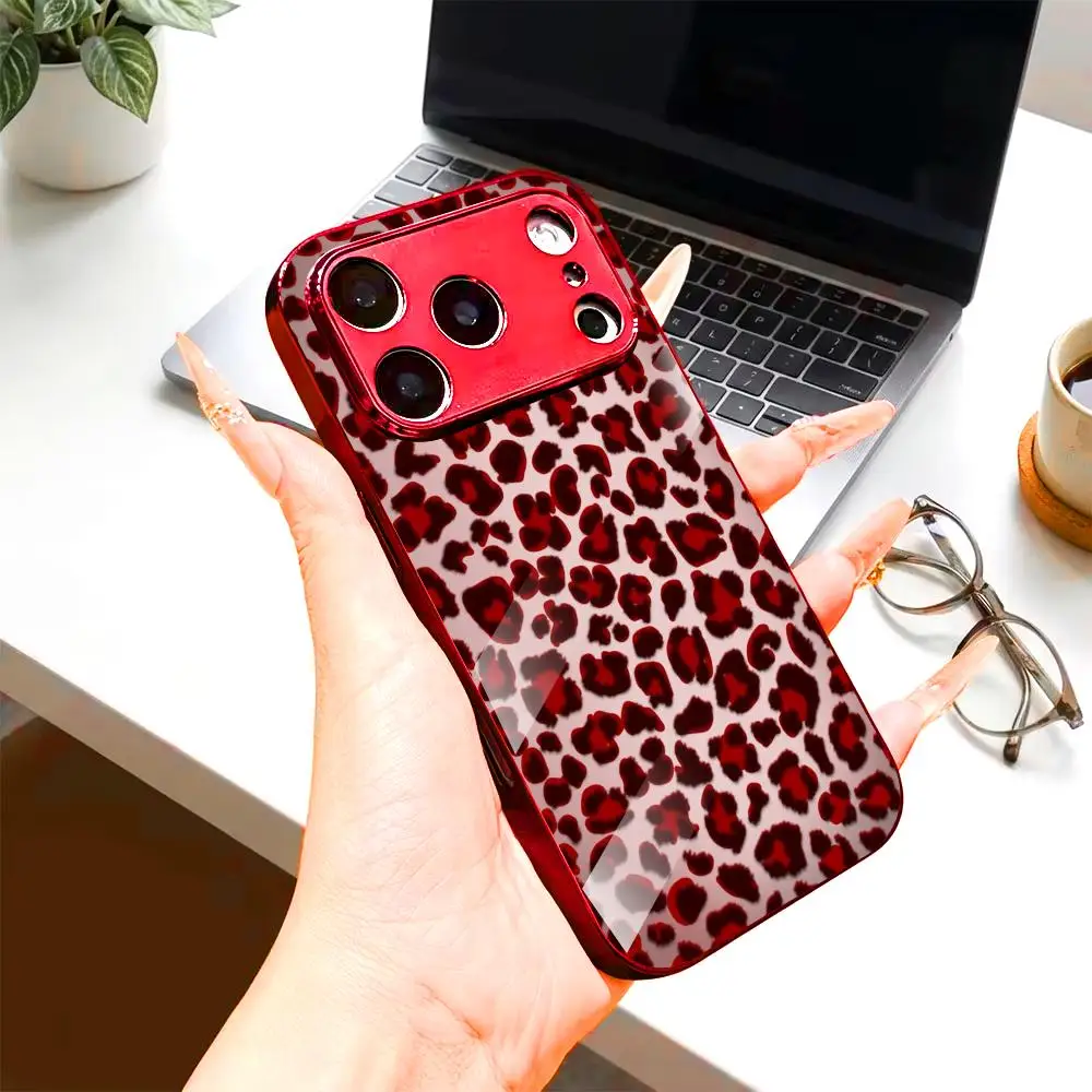 Stylish Red Leopard fashion phone cases Glass Phone Case For iphone 17 pro max cover for iPhone 17、16、15、14、13、12、11pm Pro Plus
Stylish Red Leopard fashion phone cases Glass Phone Case For iphone 17 pro max cover for iPhone 17、16、15、14、13、12、11pm Pro Plus