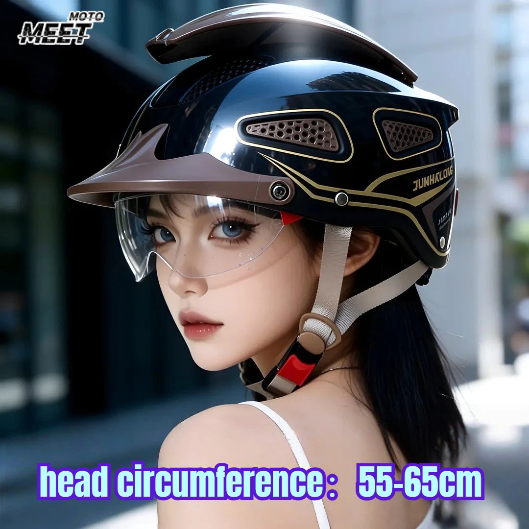 Motorcycle Helmet Electric Jet Scooter Motorbike Half Helmets Men Women Summer Breathable Electric Bike Open Face Helmet
Motorcycle Helmet Electric Jet Scooter Motorbike Half Helmets Men Women Summer Breathable Electric Bike Open Face Helmet