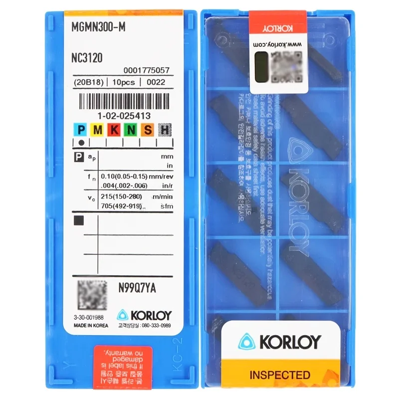 KORLOY Turning tool MGMN200-G NC3020 NC3030 NC3120 PC5300 PC9030 H01 Grooving Carbide Inserts 10pcs
KORLOY Turning tool MGMN200-G NC3020 NC3030 NC3120 PC5300 PC9030 H01 Grooving Carbide Inserts 10pcs