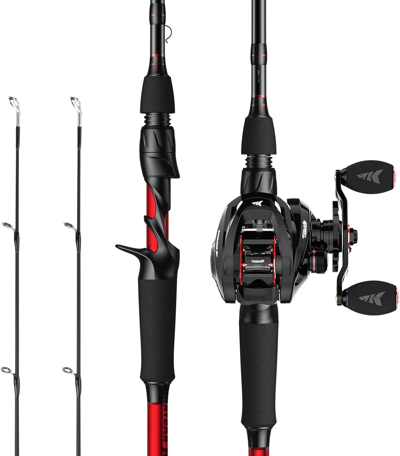 Twin Tip Fishing Rod and Reel Combos, Spinning & Casting, IM6 Graphite Blanks with Extra Backup Tip
Twin Tip Fishing Rod and Reel Combos, Spinning & Casting, IM6 Graphite Blanks with Extra Backup Tip