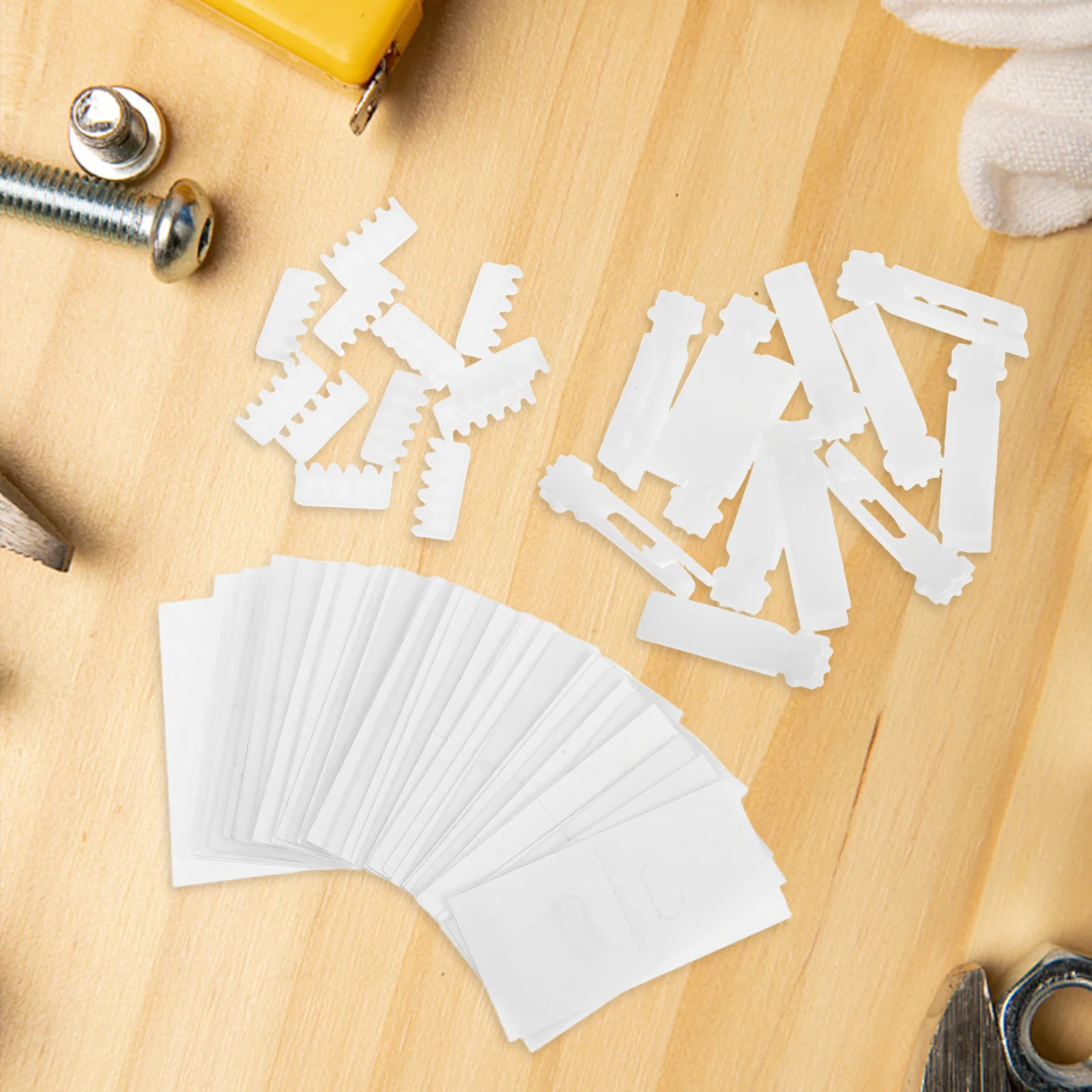 1Set Vertical Blinds Repair Kit White Clear Repair Tabs Carrier Stems Gear Combs Replacement Slats Parts for Home Office Use
1Set Vertical Blinds Repair Kit White Clear Repair Tabs Carrier Stems Gear Combs Replacement Slats Parts for Home Office Use