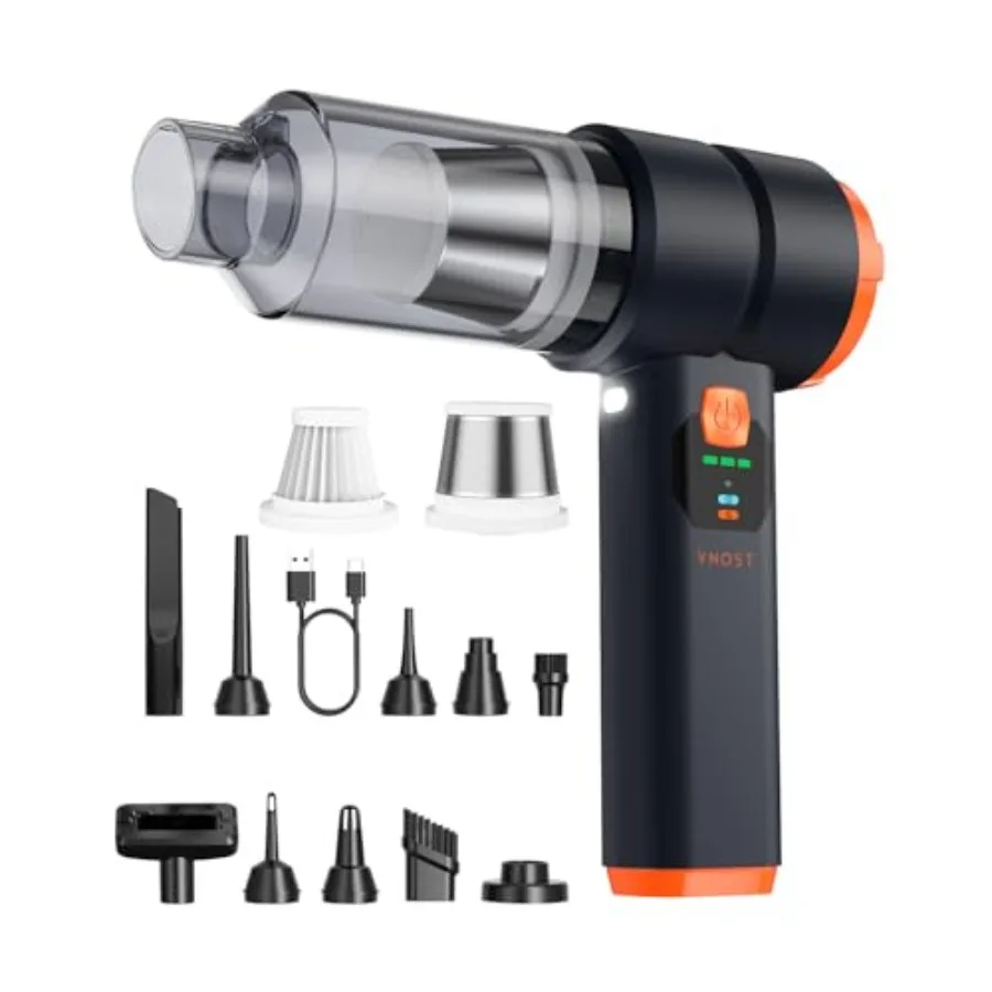 Portable Cordless Car Vacuum 4-in-1 Handheld Cordless Vacuum with 30 000Pa Suction 130 000 RPM 6 800mAh Battery 10 Nozzles Rubb
Portable Cordless Car Vacuum 4-in-1 Handheld Cordless Vacuum with 30 000Pa Suction 130 000 RPM 6 800mAh Battery 10 Nozzles Rubb