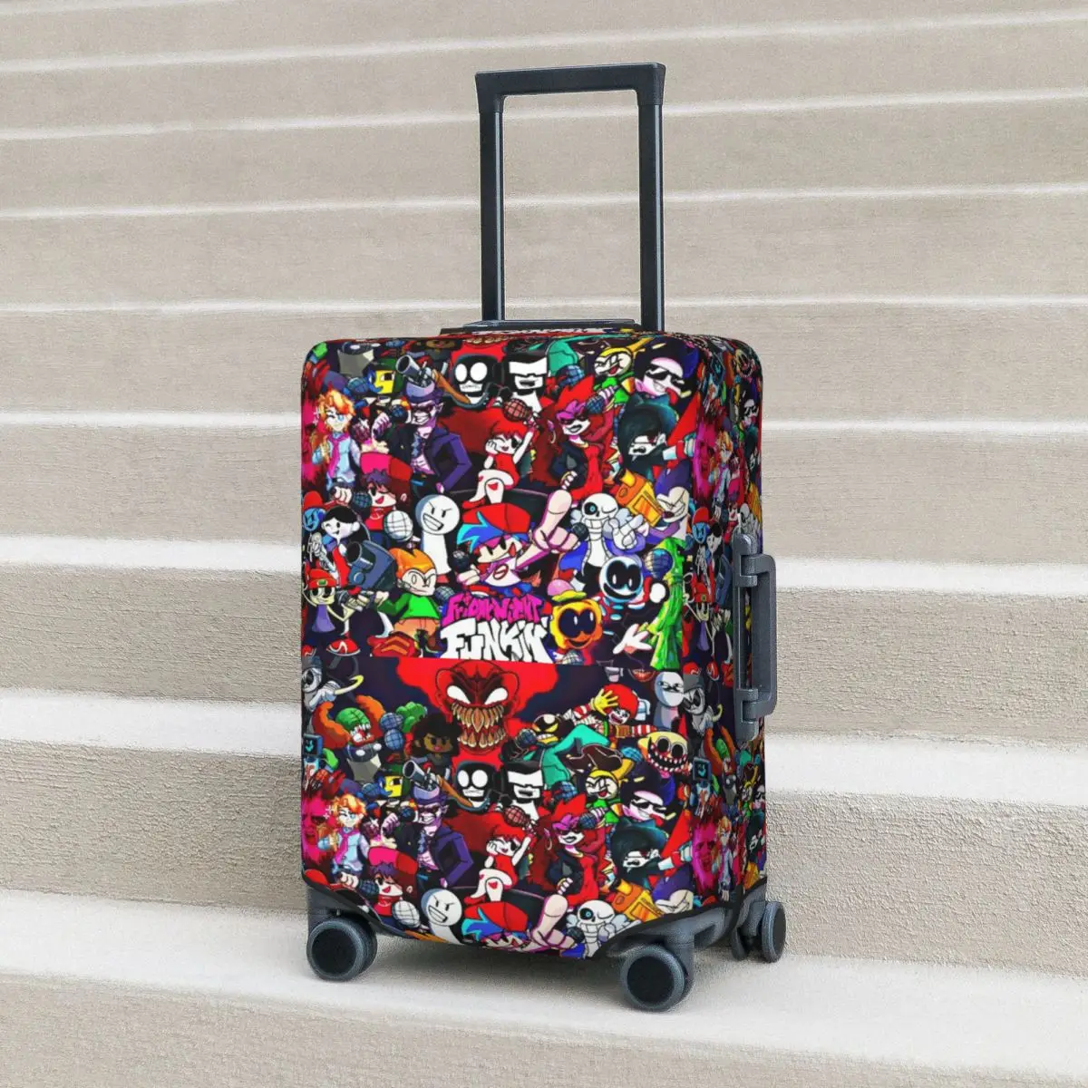 Friday Night Funkin Characters Fnf Game Suitcase Cover Protection Elastic Travel Luggage Protector Covers for 18-32 Inch
Friday Night Funkin Characters Fnf Game Suitcase Cover Protection Elastic Travel Luggage Protector Covers for 18-32 Inch