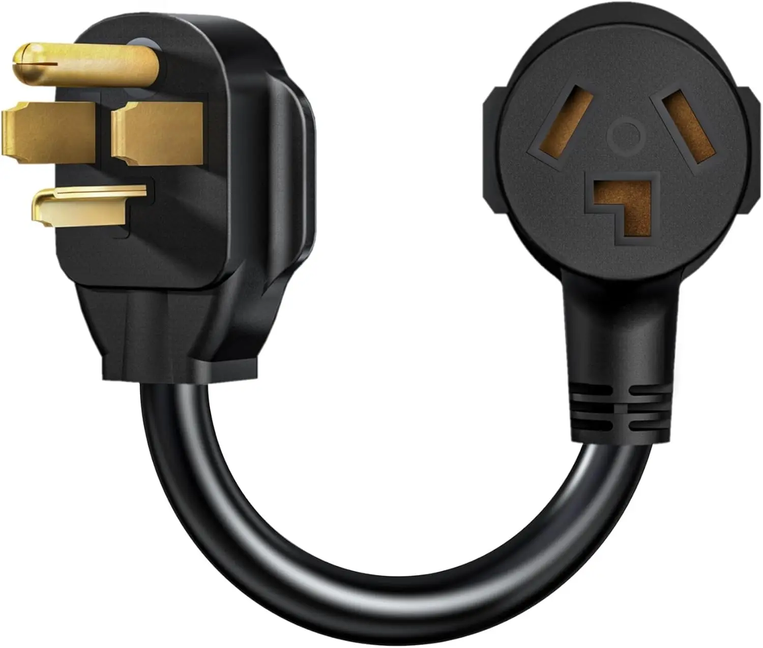 3 Prong to 4 Prong Dryer Plug Adapter, NEMA 14-30P to 10-30R, 1FT, 30A, 7500W, Black
3 Prong to 4 Prong Dryer Plug Adapter, NEMA 14-30P to 10-30R, 1FT, 30A, 7500W, Black