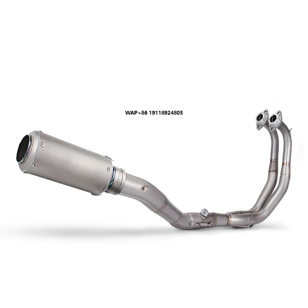 New 2015-2021 YZF R3 R25 MT03 Titanium Alloy Exhaust Front Intermediate Tube Modified Complete Motorcycle Systems