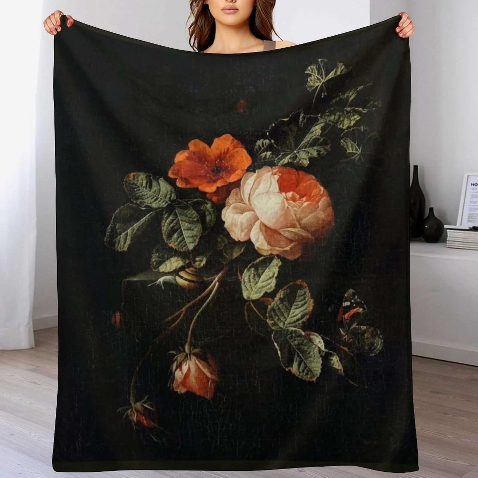 Vintage Still Life Roses Throw Blanket Decorative Soft Throw Blanket for Couch Sofa
Vintage Still Life Roses Throw Blanket Decorative Soft Throw Blanket for Couch Sofa