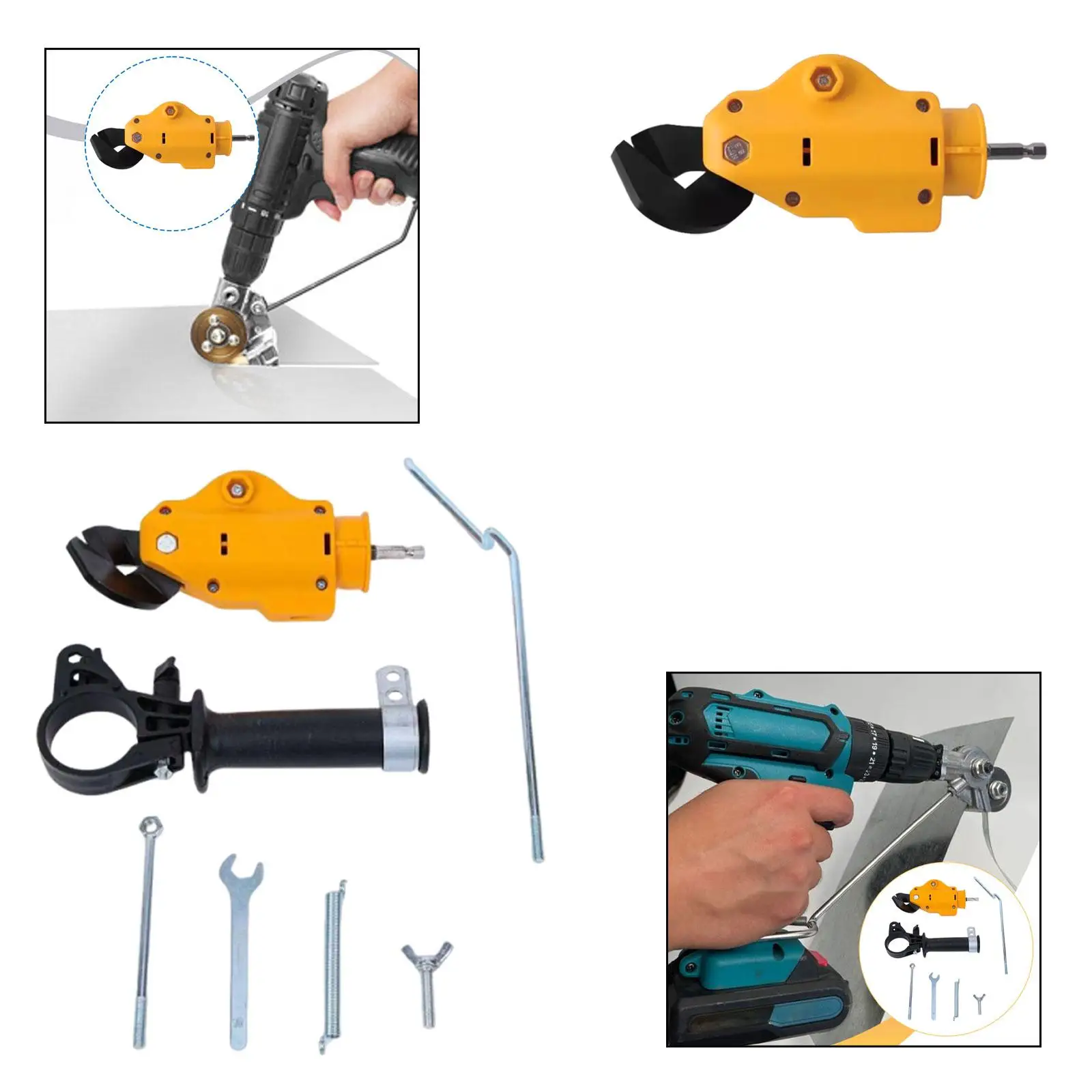 Electric Drill Metal Sheet Shear Attachment Easy Use Nibbler Plate Cutting Tool for DIY Projects
Electric Drill Metal Sheet Shear Attachment Easy Use Nibbler Plate Cutting Tool for DIY Projects