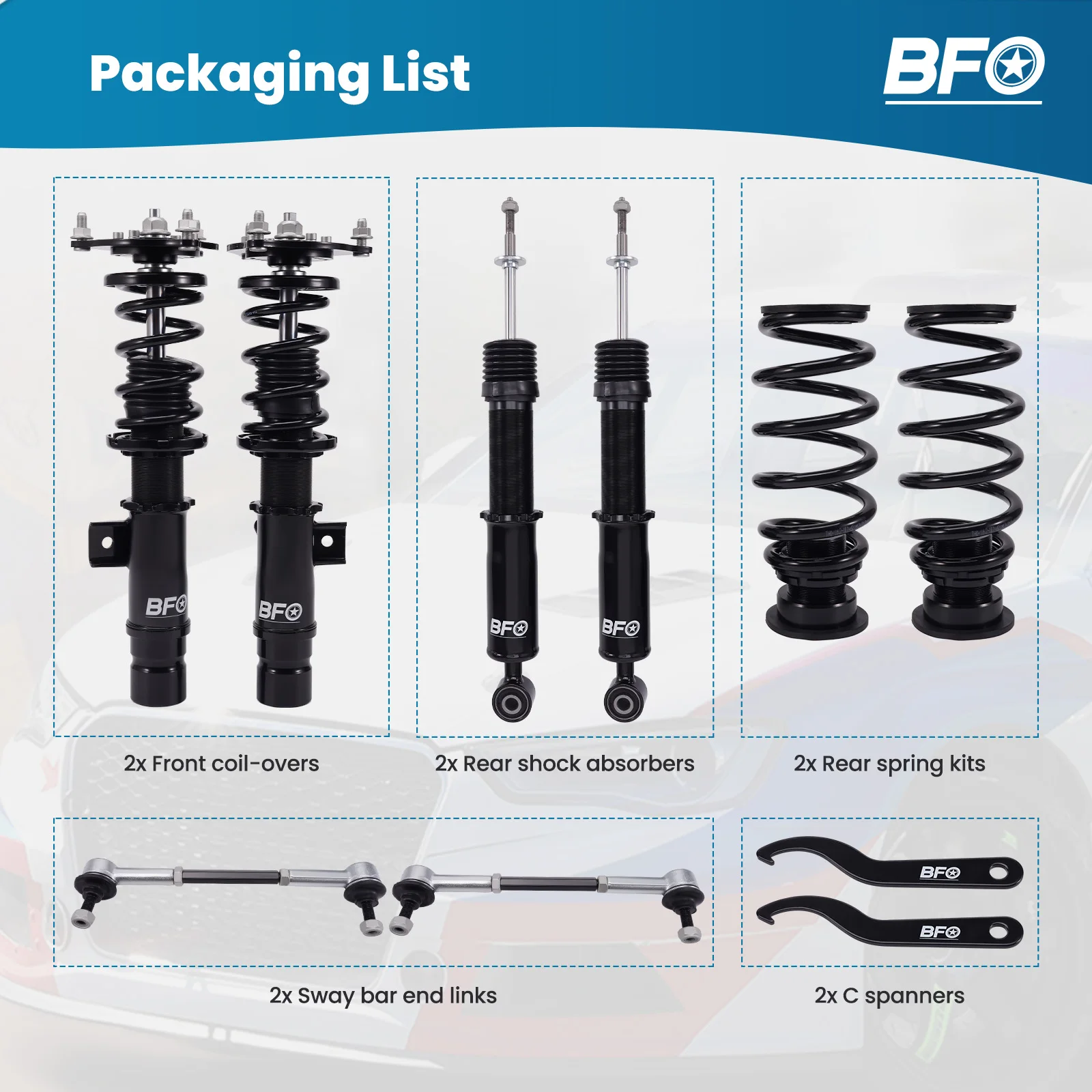 Coilovers Lowering Kit Shock Absorber For Honda Civic SI 17-20 FC
Coilovers Lowering Kit Shock Absorber For Honda Civic SI 17-20 FC