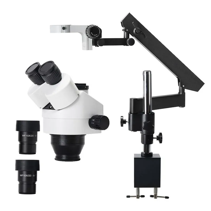 High Resolution 7X - 45X Zoom Stereo Trinocular Microscope + Flexible Stand + 32mm Column For Maintenance And Repair
High Resolution 7X - 45X Zoom Stereo Trinocular Microscope + Flexible Stand + 32mm Column For Maintenance And Repair