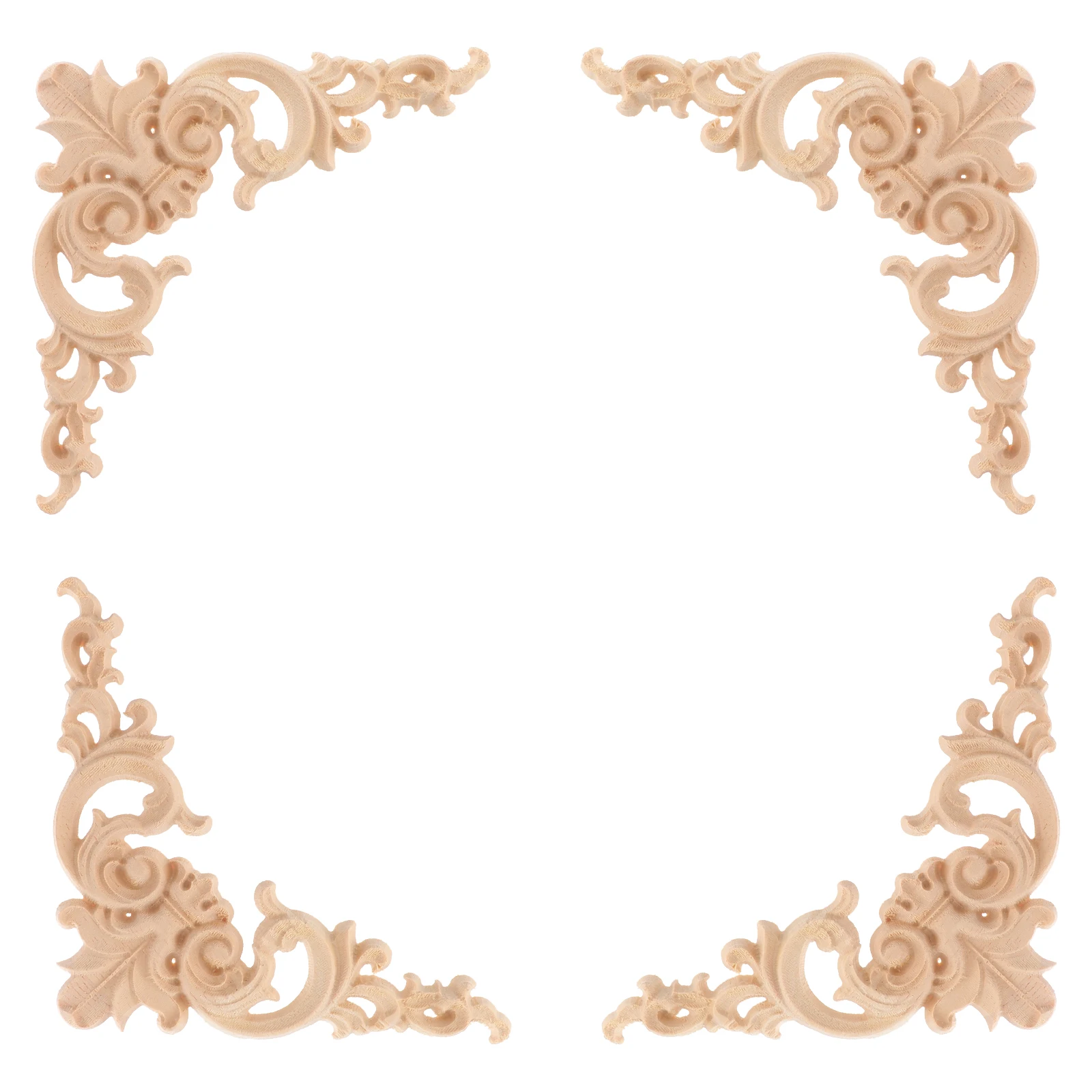 4Pcs Solid Wood Flower Ornaments Carved Decorations Wall Cabinet Unpainted Basswood Frame Applique Home Decor Wooden
4Pcs Solid Wood Flower Ornaments Carved Decorations Wall Cabinet Unpainted Basswood Frame Applique Home Decor Wooden