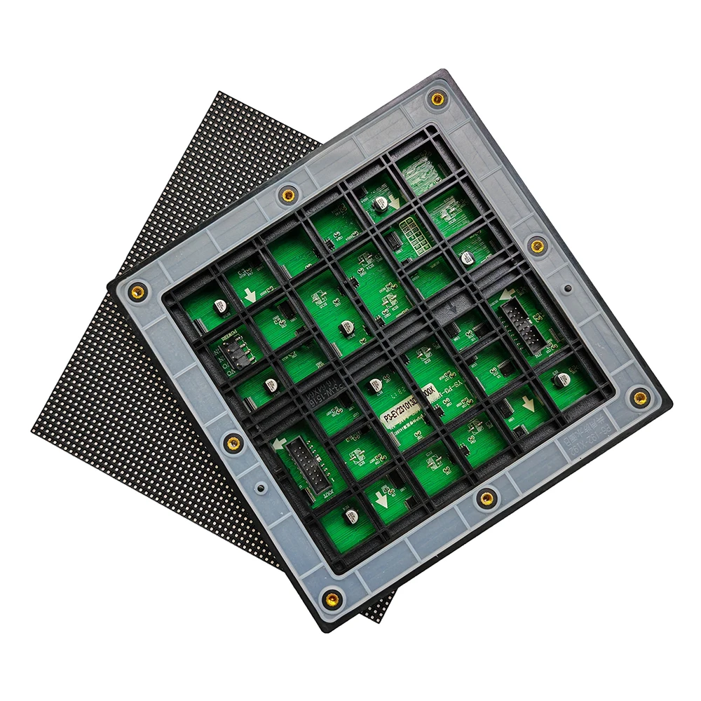 P3 outdoor high-brightness LED display screen module 192x192 mm HUB75E interface 64x64 pixel LED rental advertising screen 
P3 outdoor high-brightness LED display screen module 192x192 mm HUB75E interface 64x64 pixel LED rental advertising screen