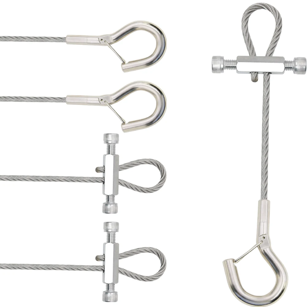 3/4/5/6mm adjustable metal suspension rope, 316 stainless steel metal hook can be used for lifting/hanging pictures
3/4/5/6mm adjustable metal suspension rope, 316 stainless steel metal hook can be used for lifting/hanging pictures