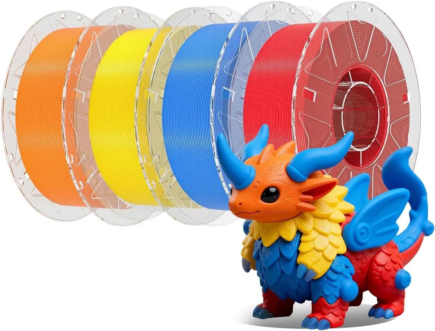 Hyper PLA 3D Printer Filament 1.75mm, 4-Pack 1KG Spools, High Speed 600mm/s, High Precision +/-0.03mm, Orange Yellow Blue Red
Hyper PLA 3D Printer Filament 1.75mm, 4-Pack 1KG Spools, High Speed 600mm/s, High Precision +/-0.03mm, Orange Yellow Blue Red