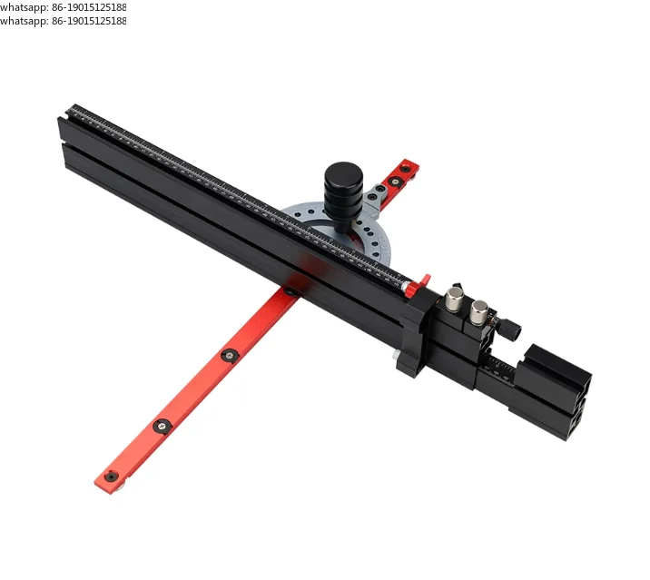 Adjustable angle oblique cutting push ruler with saw and oblique cutting gauge matched with 19MM groove 3/4 slide rail
Adjustable angle oblique cutting push ruler with saw and oblique cutting gauge matched with 19MM groove 3/4 slide rail
