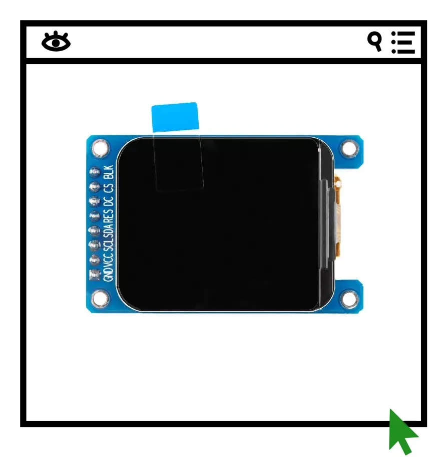 1.69-inch color TFT display screen, high-definition IPS LCD screen module, 240 * 280 SPI interface
1.69-inch color TFT display screen, high-definition IPS LCD screen module, 240 * 280 SPI interface