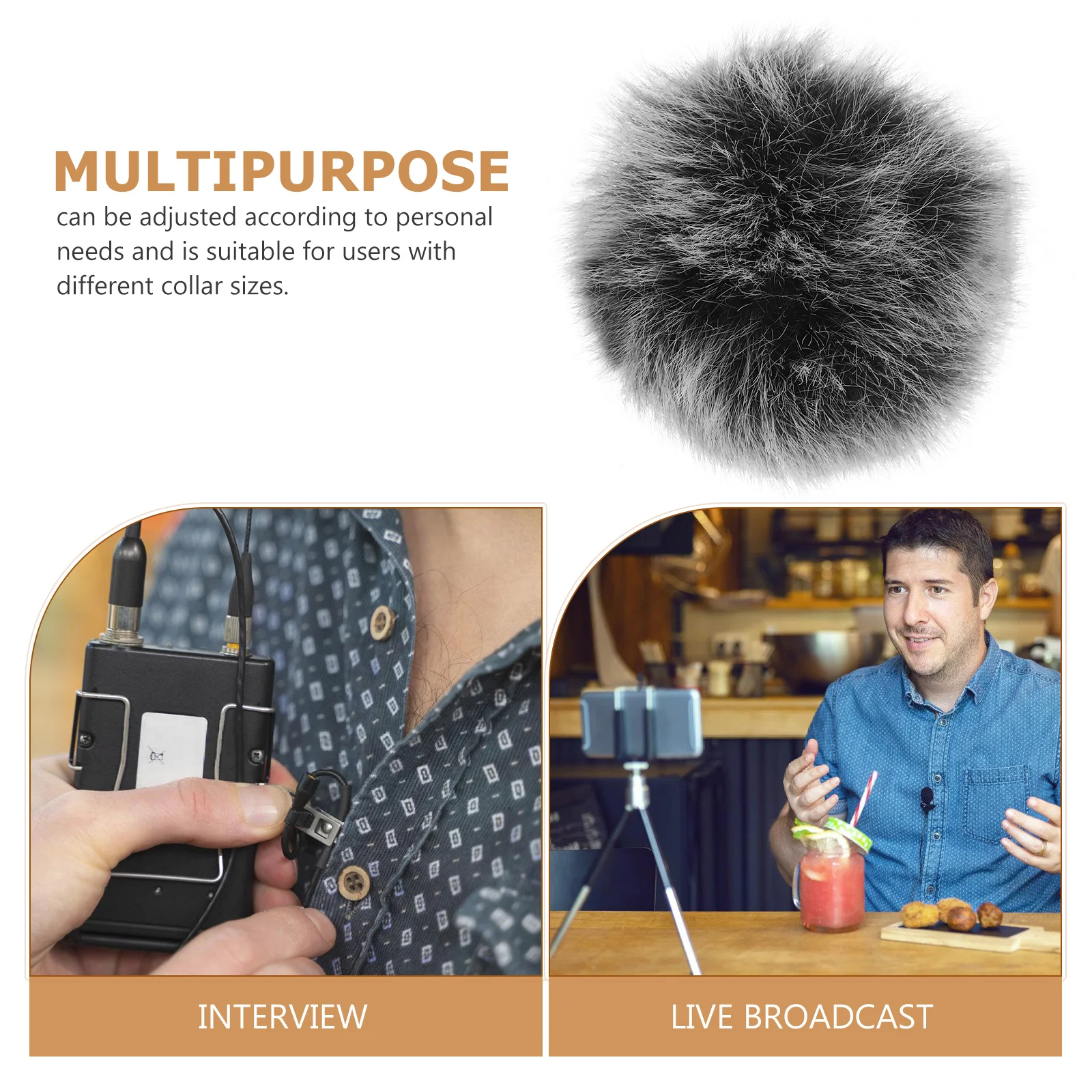 Microphone Cover High Density Furry Wind Shield For Outdoor Studio Stage Mic Muff Outdoor Wind Cover Accessory
Microphone Cover High Density Furry Wind Shield For Outdoor Studio Stage Mic Muff Outdoor Wind Cover Accessory