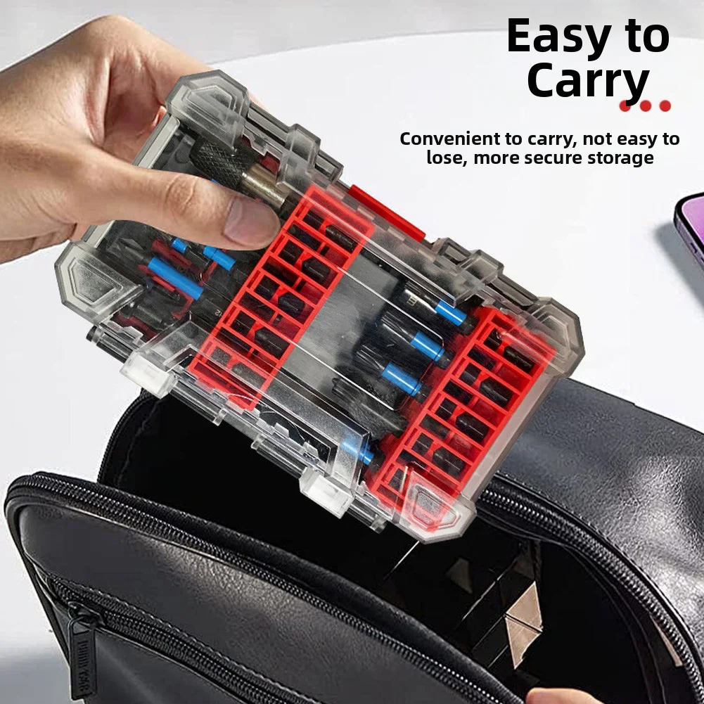 1set Strong Magnetic Screwdriver Bit Magnetic Screwdriver Bit Set Precision Durability Socket Hexagonal Handle Extension Rod