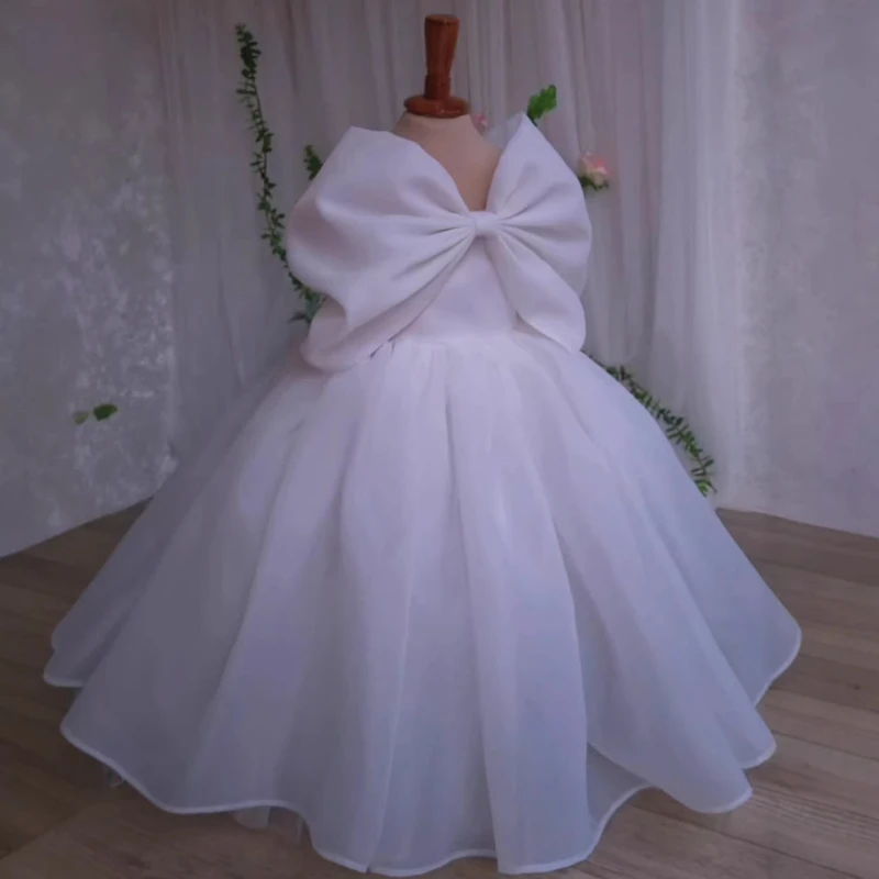 Children First Birthday Dress White Big Bow Tulle Girls Holiday Tutu Elegant Princess Gown New Birthday Party Banquet Costume
Children First Birthday Dress White Big Bow Tulle Girls Holiday Tutu Elegant Princess Gown New Birthday Party Banquet Costume