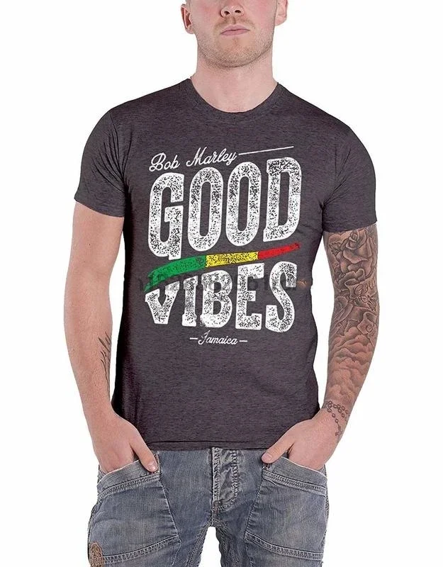 Clothing Bob Marley T Shirt Good Vibes Rasta Jamaica Distressed Logo Mens Grey 7407
Clothing Bob Marley T Shirt Good Vibes Rasta Jamaica Distressed Logo Mens Grey 7407