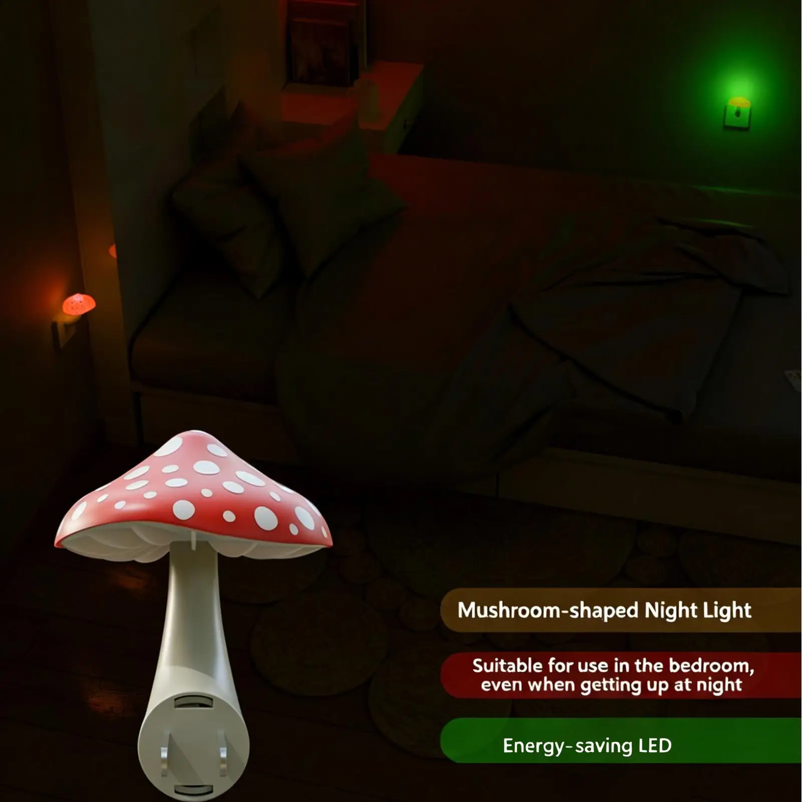 Mushroom Lamps LED Dimmable Lamp With Remote Control Night Lights Plug Into Wall For Indoor Home Bedroom Bathroom Kitchen
Mushroom Lamps LED Dimmable Lamp With Remote Control Night Lights Plug Into Wall For Indoor Home Bedroom Bathroom Kitchen