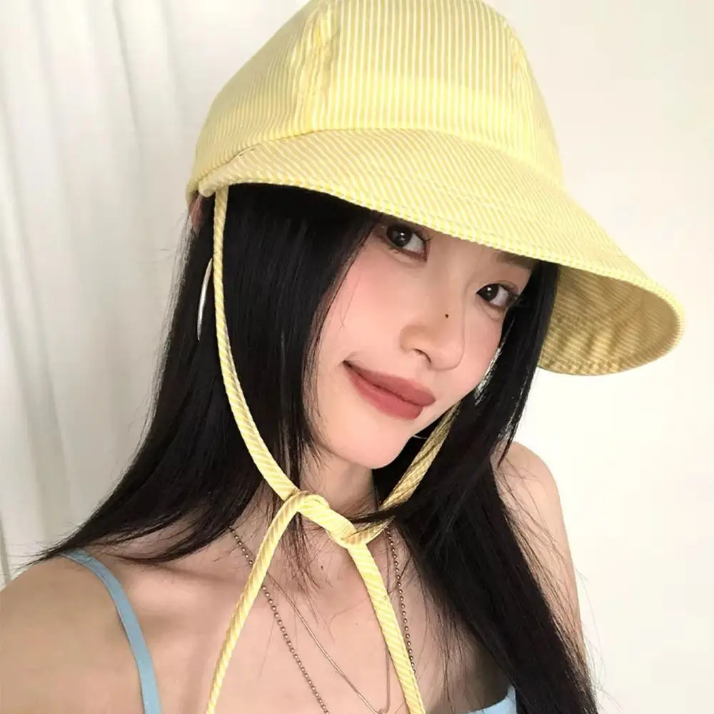 Fashion Japanese style Striped Hat Quick-drying Y2k Sun Protection Hats Lightweight Sweet Fisherman's Caps For Women
Fashion Japanese style Striped Hat Quick-drying Y2k Sun Protection Hats Lightweight Sweet Fisherman's Caps For Women