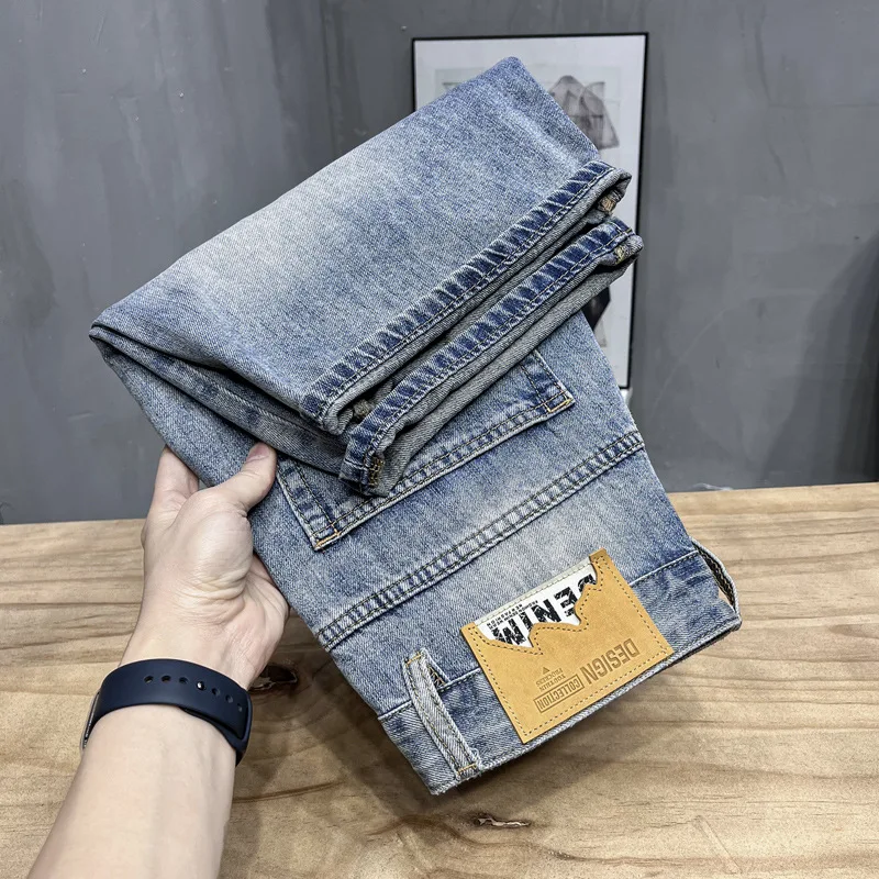 2024 Summer Ripped Denim Shorts Men's Thin Stretch Breathable Fashion Brand Pants High-End Casual All-Match Cropped Pants
2024 Summer Ripped Denim Shorts Men's Thin Stretch Breathable Fashion Brand Pants High-End Casual All-Match Cropped Pants