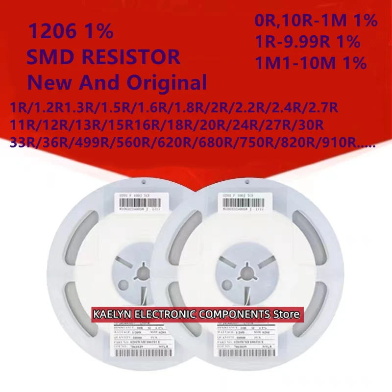 5000PCS 1206 SMD RESISTOR 1% 1R/1.2R/1.5R/1.6R/1.8R/2R/2.2R/2.4R/12R/13R/16R/18R/20R/24R/27R/36R/499R/560R/680R/750R/820R/910R
5000PCS 1206 SMD RESISTOR 1% 1R/1.2R/1.5R/1.6R/1.8R/2R/2.2R/2.4R/12R/13R/16R/18R/20R/24R/27R/36R/499R/560R/680R/750R/820R/910R