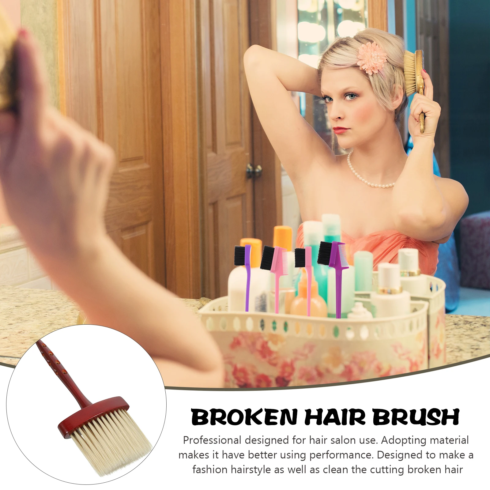 Hairbrush for Salon Styling Broken Hair Cleaning Brush Fashion Hairstyle Design Durable Gift Choice Portable Small Size
Hairbrush for Salon Styling Broken Hair Cleaning Brush Fashion Hairstyle Design Durable Gift Choice Portable Small Size
