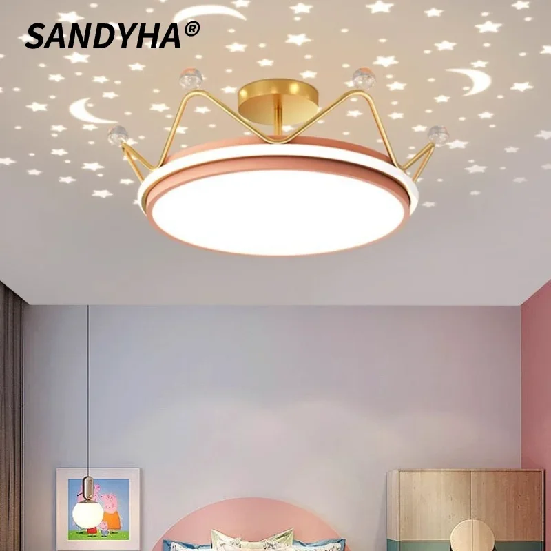 Modern Crown Led Ceiling Chandelier Cartoon Star Moon Pendant Light Home Decor Children Boys Girls Bedroom Study Hanging Lamp
Modern Crown Led Ceiling Chandelier Cartoon Star Moon Pendant Light Home Decor Children Boys Girls Bedroom Study Hanging Lamp