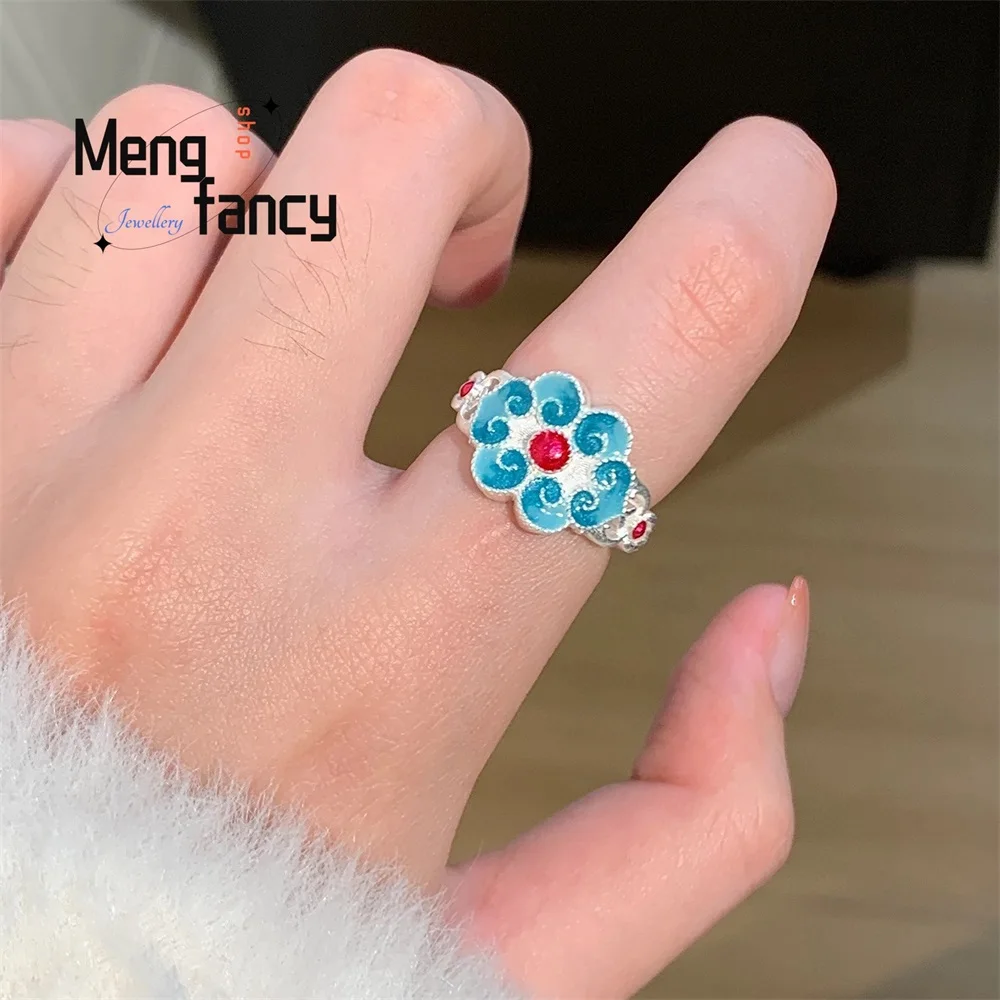 Silver 2025 New Fashion Enamel Ruyi Flower Ring Is A Retro And Trendy Ring With A Refined Style Fashion Jewelry Exquisite Luxury
Silver 2025 New Fashion Enamel Ruyi Flower Ring Is A Retro And Trendy Ring With A Refined Style Fashion Jewelry Exquisite Luxury