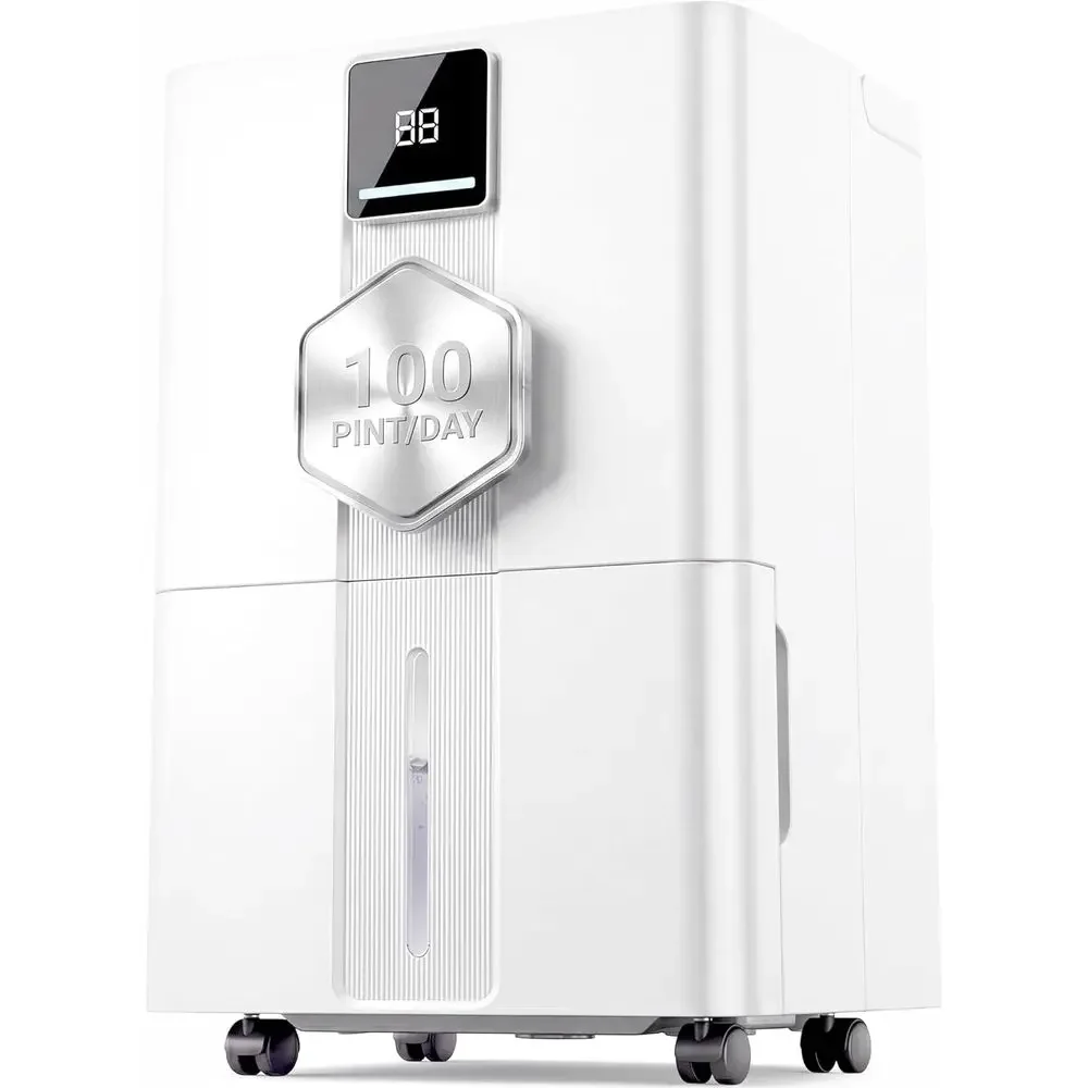 Dehumidifier for Basement and Home,6000 Sq. Ft 100 Pint Portable Dehumidifier with Drain Hose, Energy Efficient with Auto Mode a
Dehumidifier for Basement and Home,6000 Sq. Ft 100 Pint Portable Dehumidifier with Drain Hose, Energy Efficient with Auto Mode a