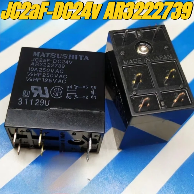 (Brand New Original)1pcs/lot 100% original genuine relay:JC2aF-DC24v AR3222739 10A 6pins
(Brand New Original)1pcs/lot 100% original genuine relay:JC2aF-DC24v AR3222739 10A 6pins