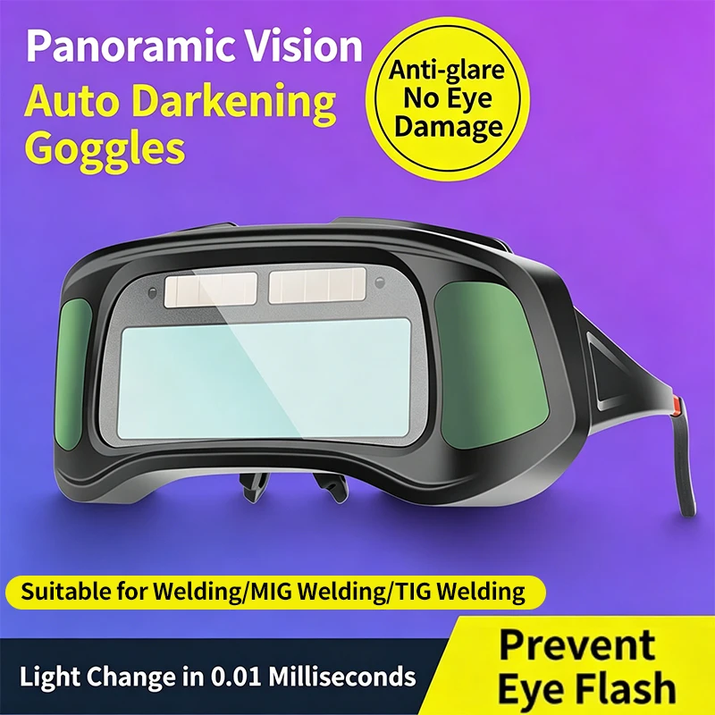 True Color Lens Adjustable Safety Welding Eye Protection Darkening Welding Glasses Anti Strong Light Powered Welding Goggles
True Color Lens Adjustable Safety Welding Eye Protection Darkening Welding Glasses Anti Strong Light Powered Welding Goggles