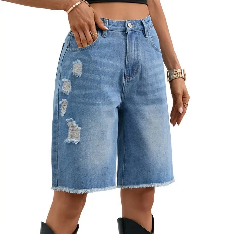 Женские джинсовые шорты-бермуды CYL, длиной до колена, с низкой посадкой, свободного кроя (джортс)
Женские джинсовые шорты-бермуды CYL, длиной до колена, с низкой посадкой, свободного кроя (джортс)