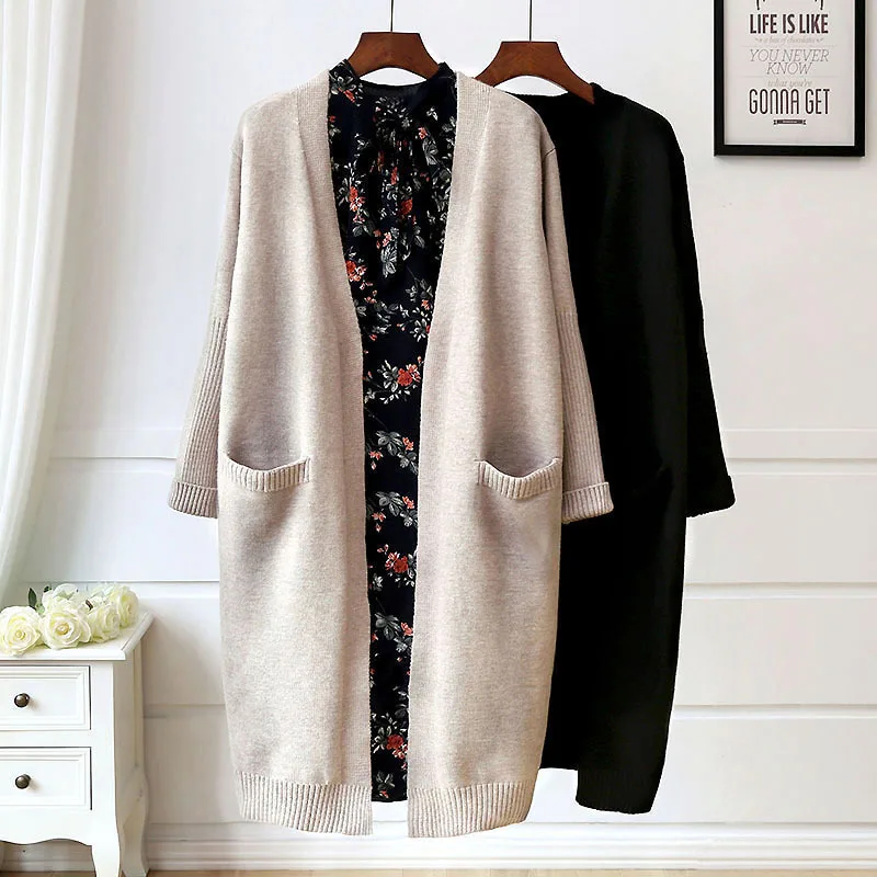 Women Long Cardigan Sweater Knitted Jumper Casual Coats Solid Open Stitch Full Sleeves Pocket Loose Office Elegant 2025 Autumn
Women Long Cardigan Sweater Knitted Jumper Casual Coats Solid Open Stitch Full Sleeves Pocket Loose Office Elegant 2025 Autumn