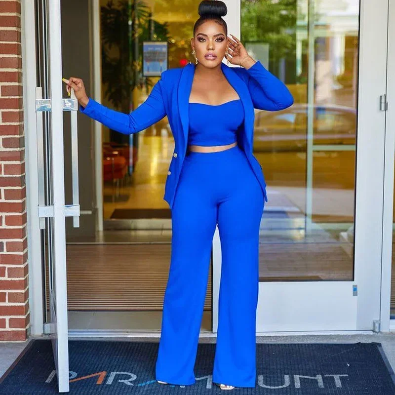 GUWU Spring Office Lady 3 Piece Set Elegant Women Blazer + Shirt + Long Pencil Pants Solid Color Sportsuit Clothes Streetwear
GUWU Spring Office Lady 3 Piece Set Elegant Women Blazer + Shirt + Long Pencil Pants Solid Color Sportsuit Clothes Streetwear