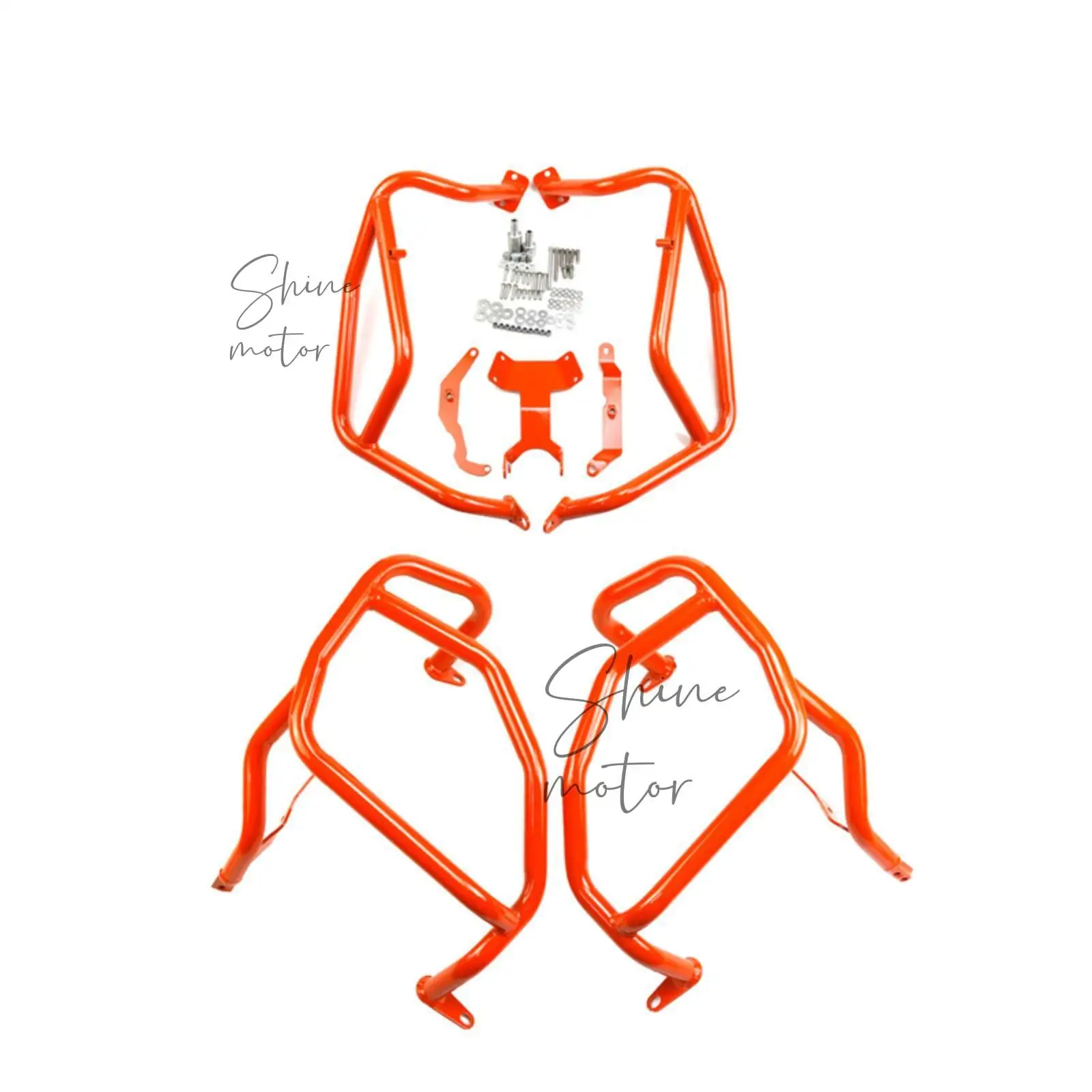 Kit For KTM 790 890 ADV/R 2024 Orange Motorcycle Upper Lower Engine Guard Highway Crash Bar Fuel Tank Protector
Kit For KTM 790 890 ADV/R 2024 Orange Motorcycle Upper Lower Engine Guard Highway Crash Bar Fuel Tank Protector