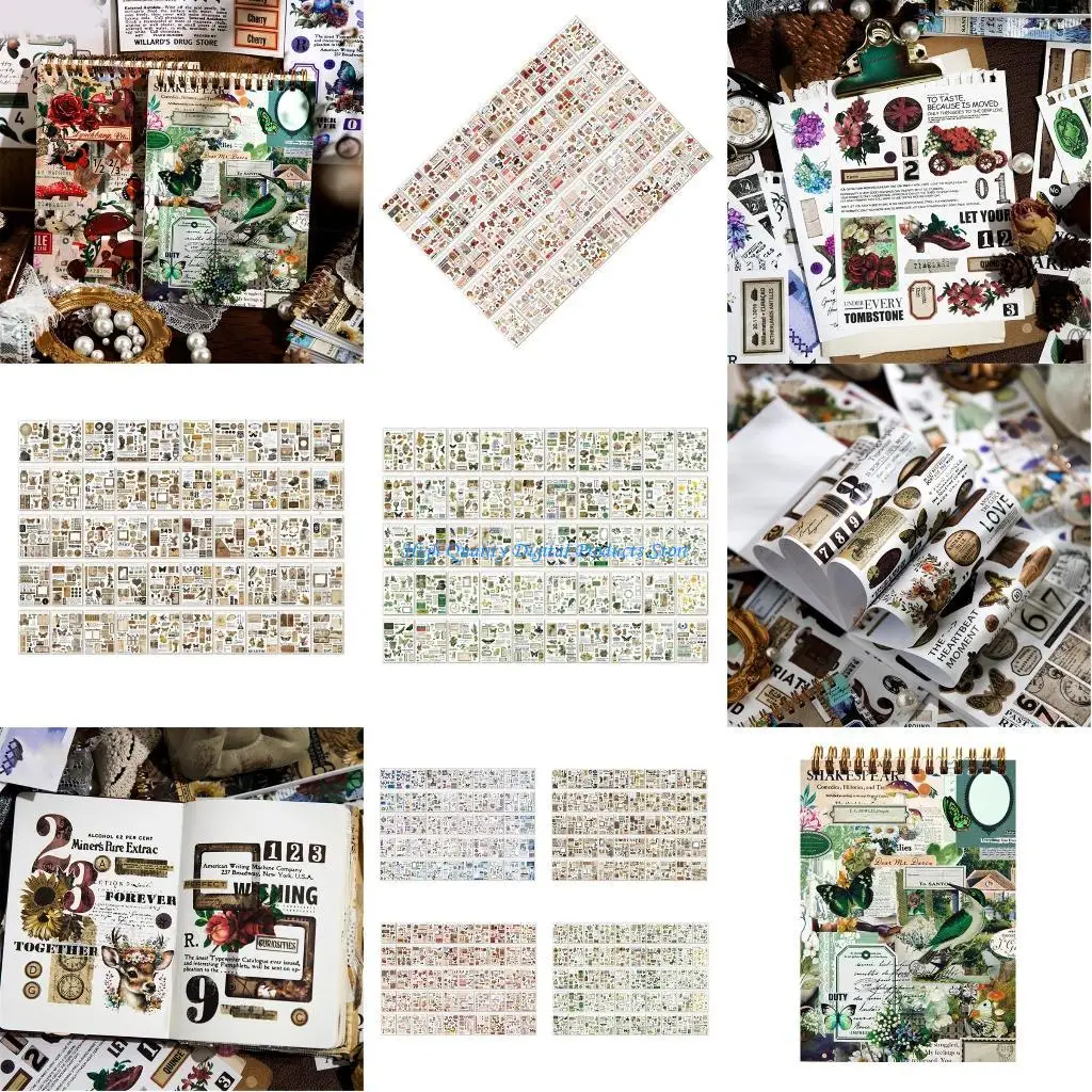 U2JE Ретро декоративные наклейки наклейки с растениями эстетические наклейки наклейки для скрапбукинга для журнала, дневника,
U2JE Ретро декоративные наклейки наклейки с растениями эстетические наклейки наклейки для скрапбукинга для журнала, дневника,